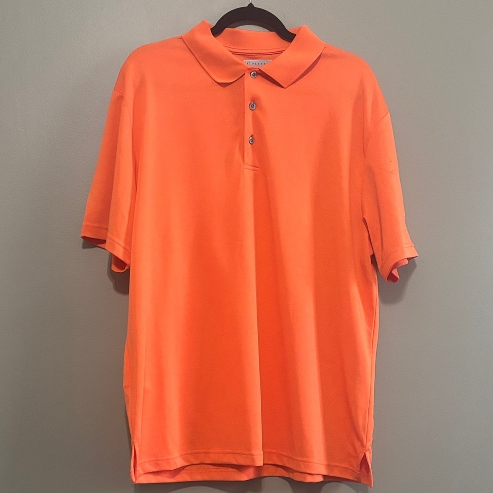 PGA Tour Bright Orange Polo Shirt